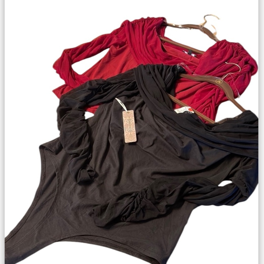 IRIS off shoulder long sleeve bodysuits